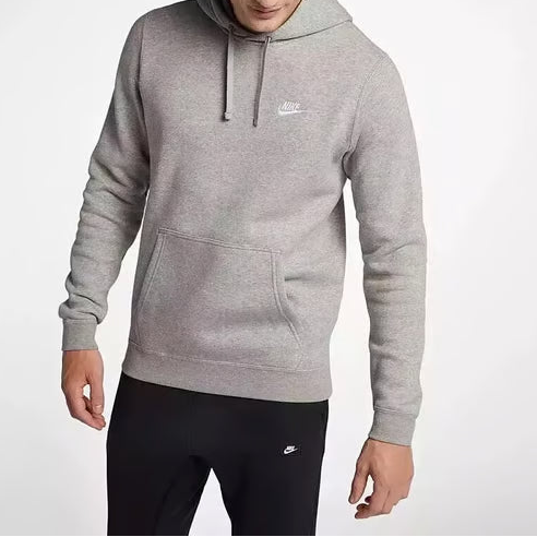 Nike Club Foundation Pullover Hoodie - Grey