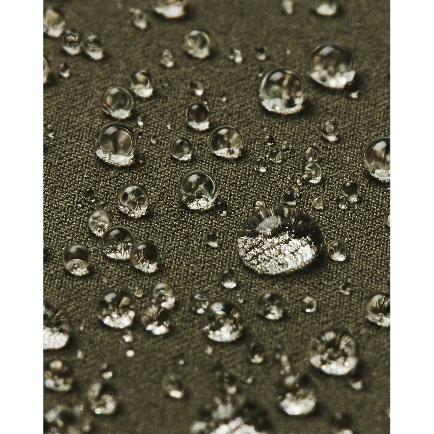 Close-up of water droplets on a textured surface