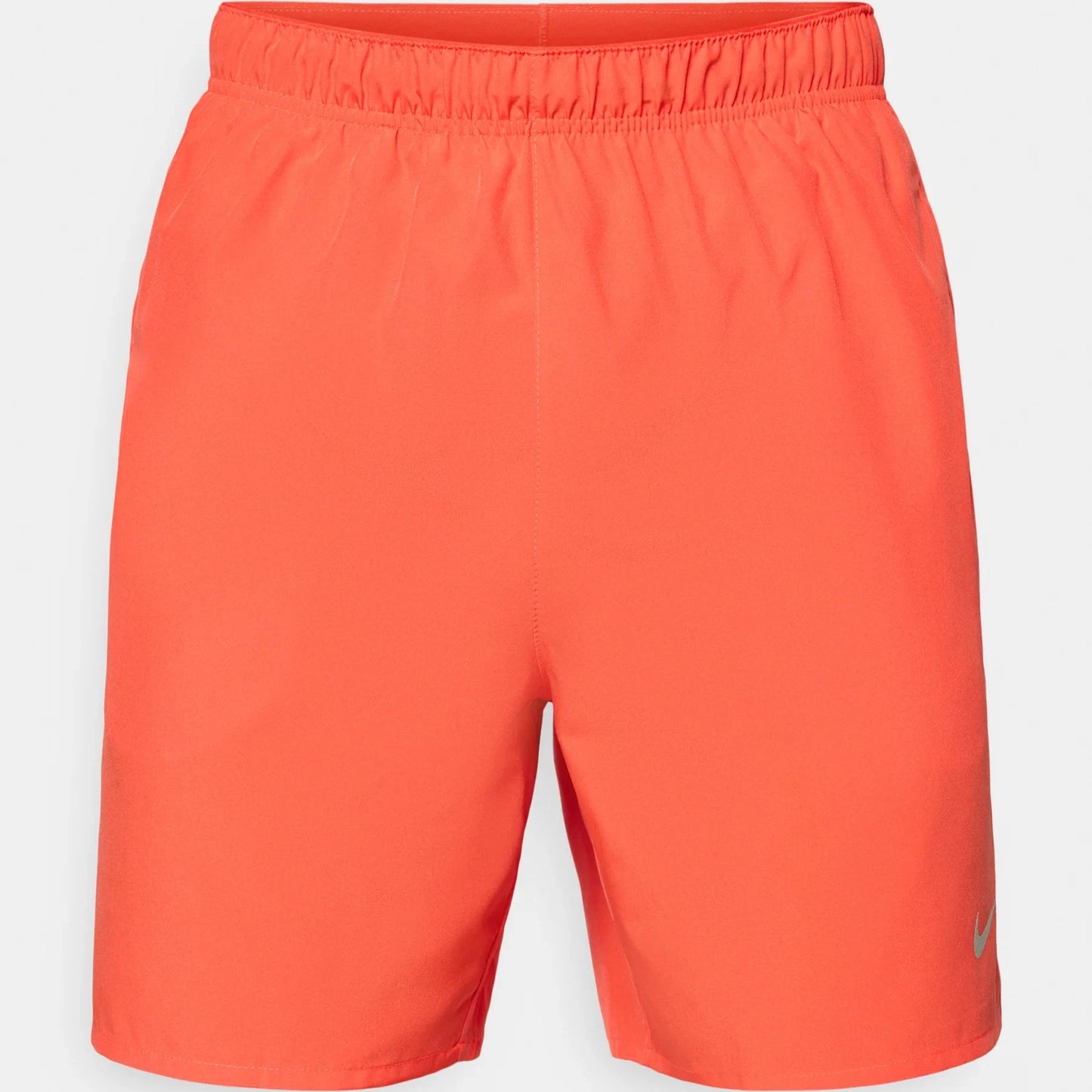 Orange shorts on a light gray background