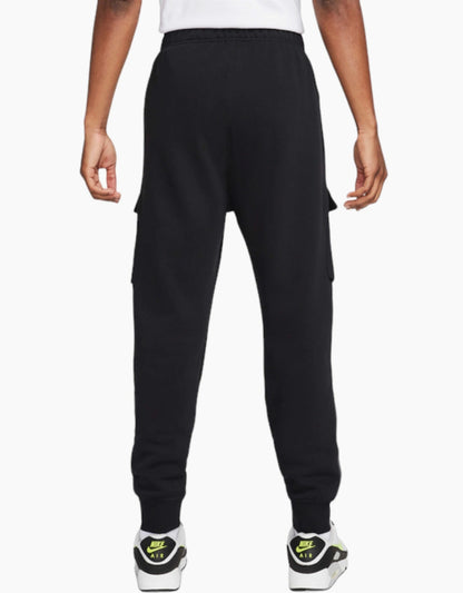 Nike Air Fleece Cargo Bottoms - Black/Neon Green