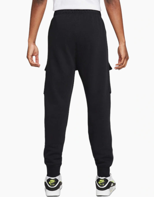 Nike Air Fleece Cargo Bottoms - Black/Neon Green