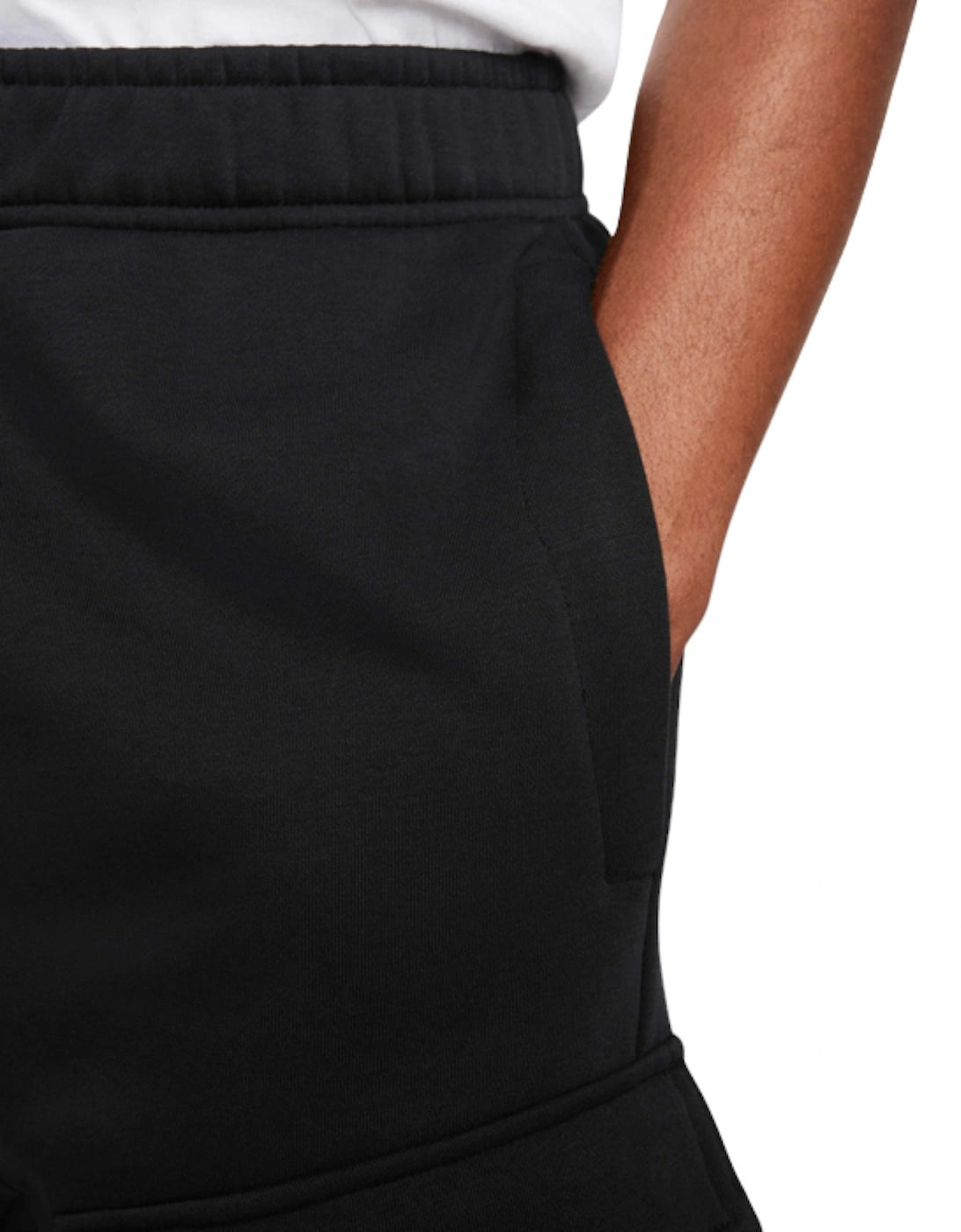 Nike Air Fleece Cargo Bottoms - Black/Neon Green