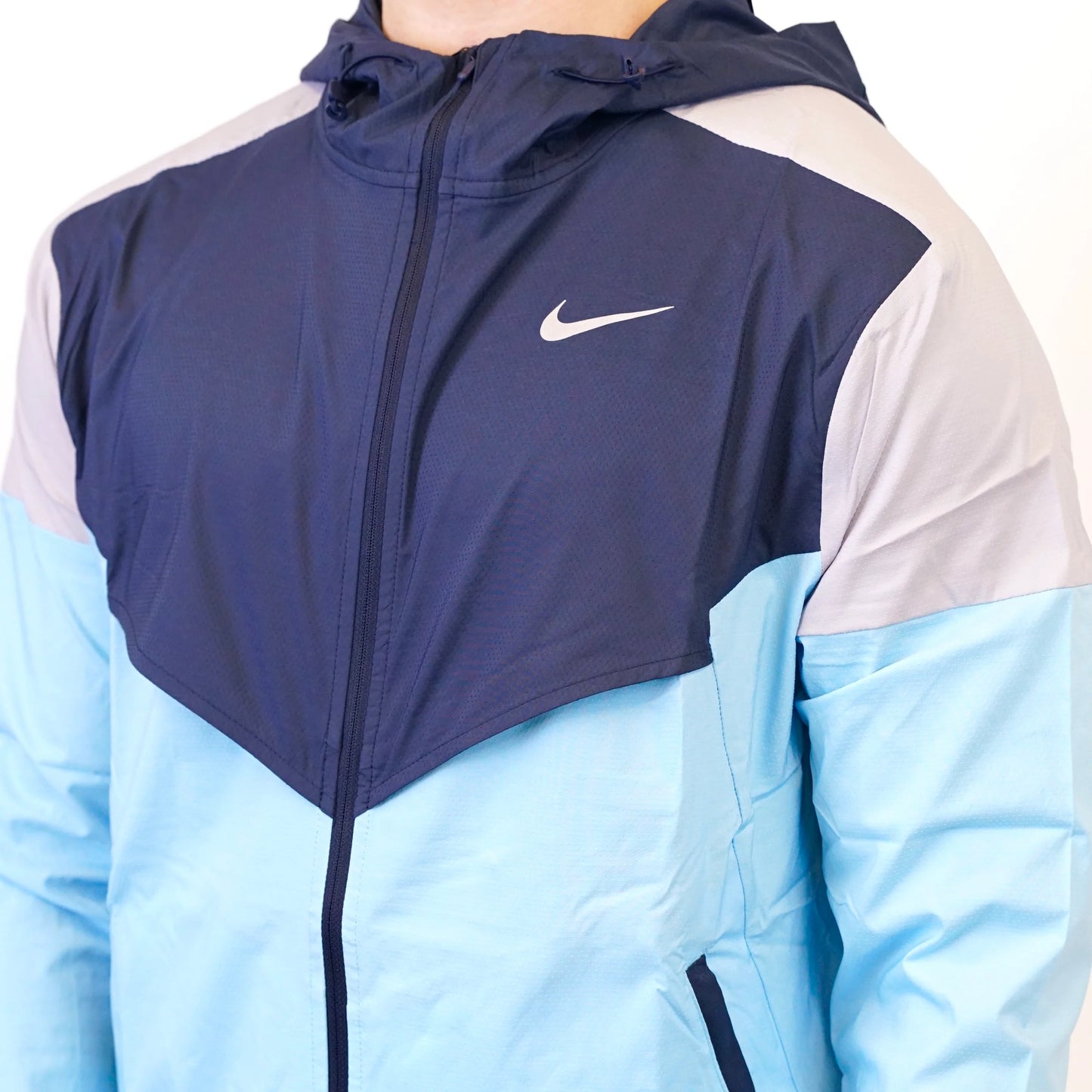 Nike Windrunner Jacket - Aquarius Blue/Navy/Light Grey