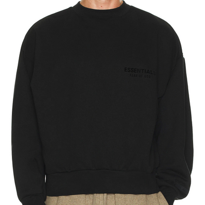 Essentials SS22 Crewneck Jumper - Black