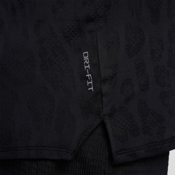 Nike Rise 365 Running Division Print T-Shirt - Black
