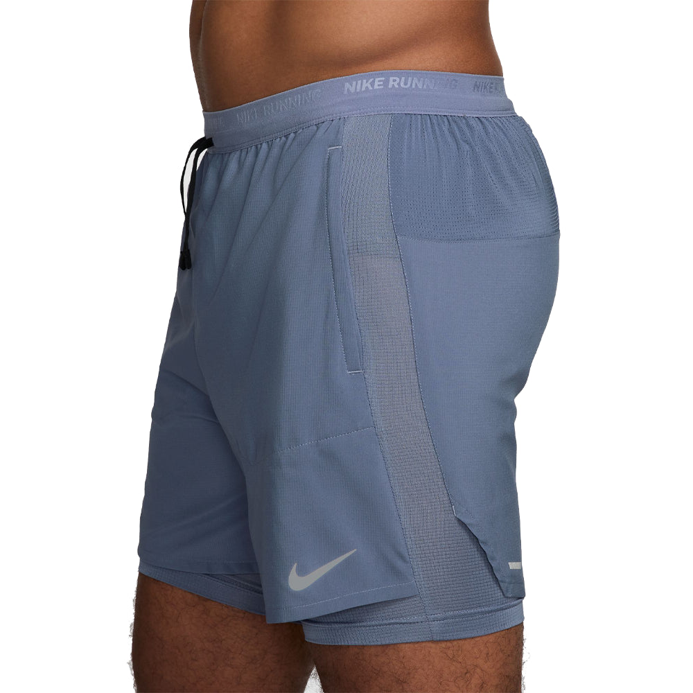 Nike Stride 2 in 1 Shorts 5" - World Indigo
