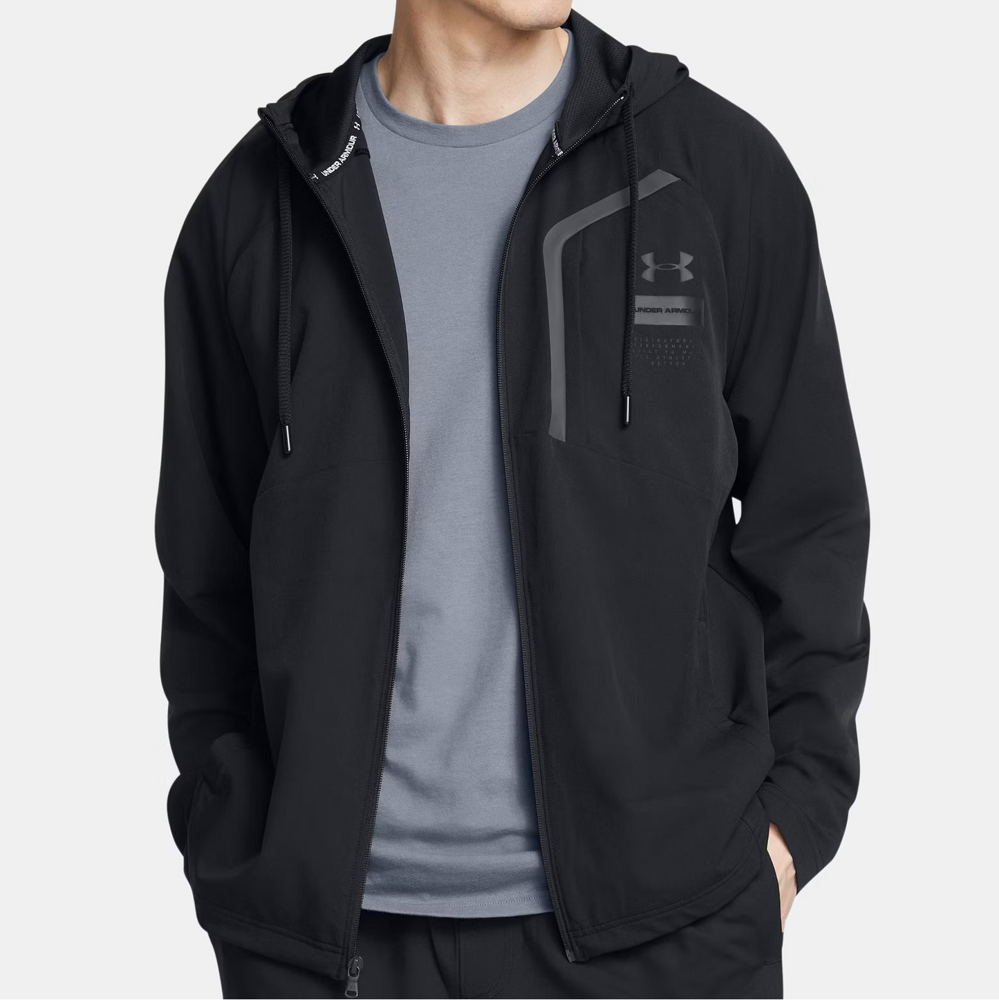 Under Armour Sportswear Woven Jacket & Bottoms Set - Black