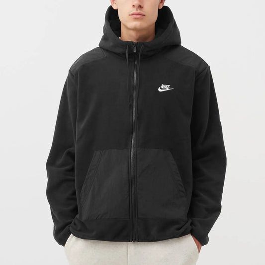 Nike Sportswear Essentials+ Fleece Full-Zip Hoodie - Black
