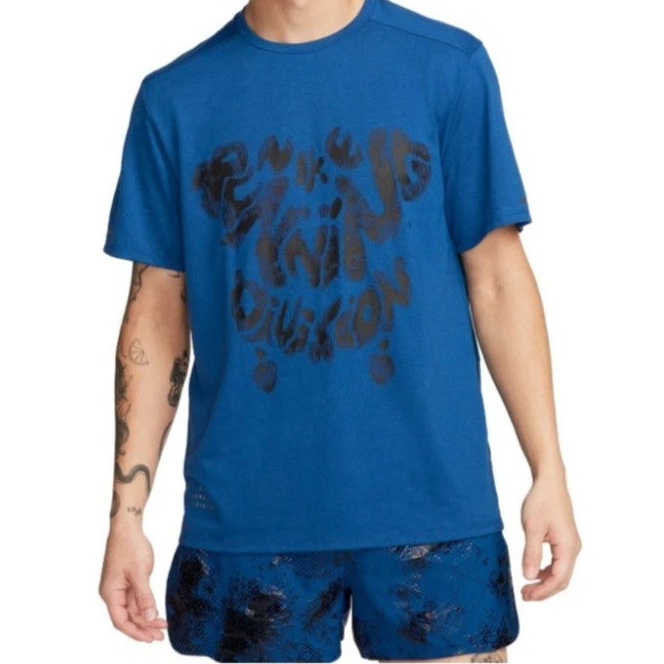 Nike Dri-Fit Rise 365 Running Division T-Shirt - Court Blue