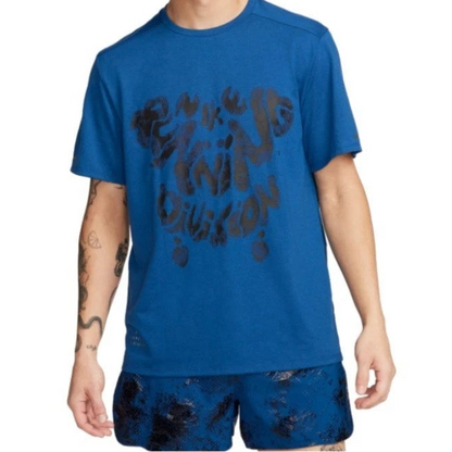 Nike Dri-Fit Rise 365 Running Division T-Shirt - Court Blue
