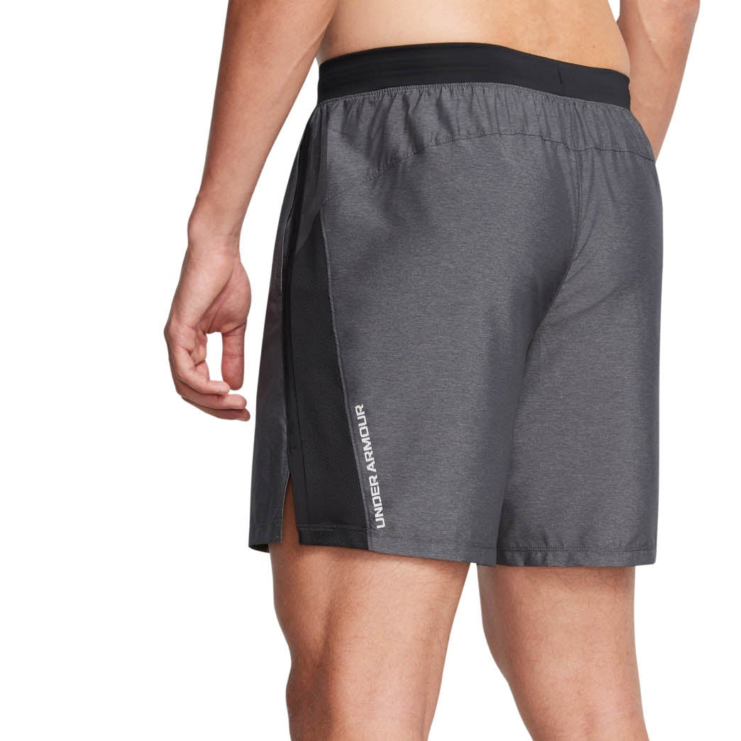 Under Armour Speed Pocket 5" Shorts - Heather Grey